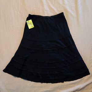 Ecogirl Black Tiered A-Line Skirt